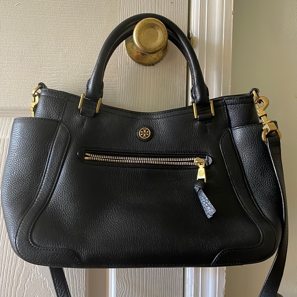 Tory Burch Black Leather Tote